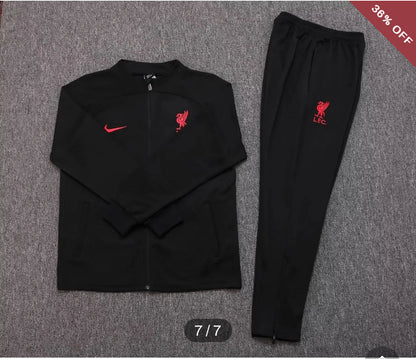 2022/2023 Liverpool Long Zipped Jacket Black Jersey