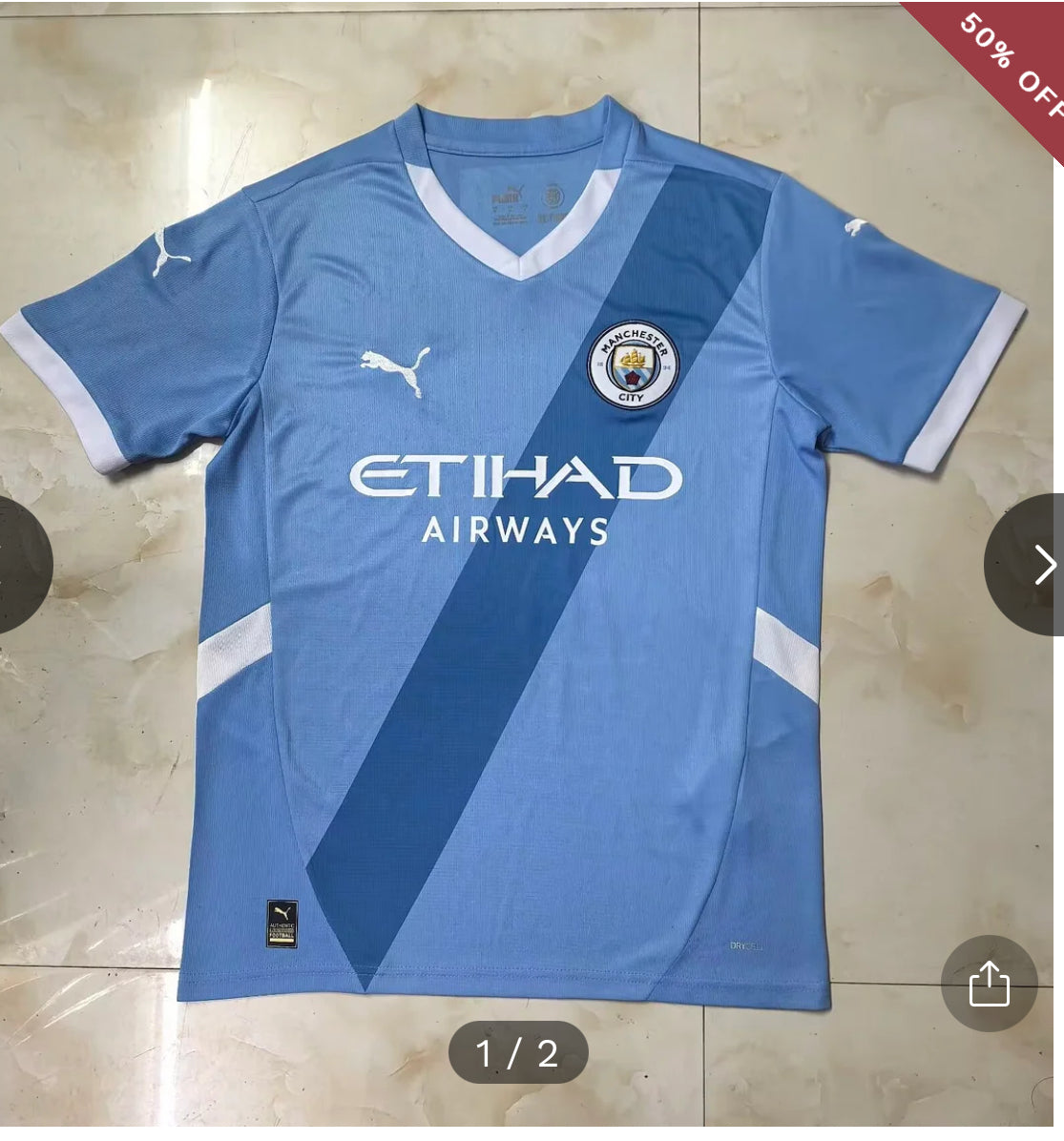 2024/2025 Manchester City Home Football Shirt New in