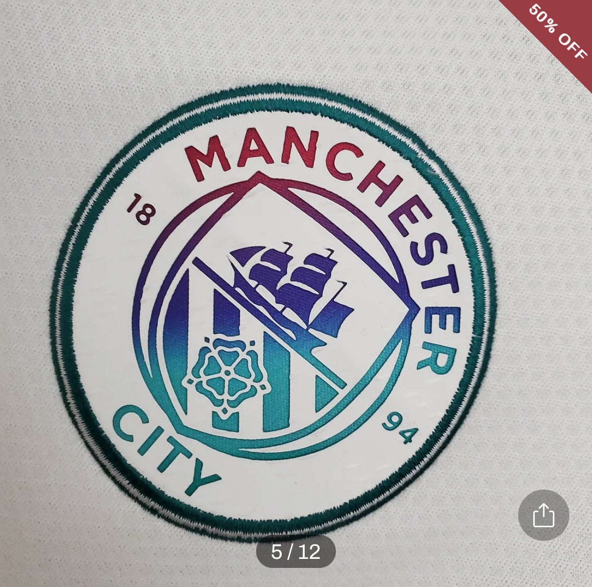 Manchester City Football Shirt 2021/2022