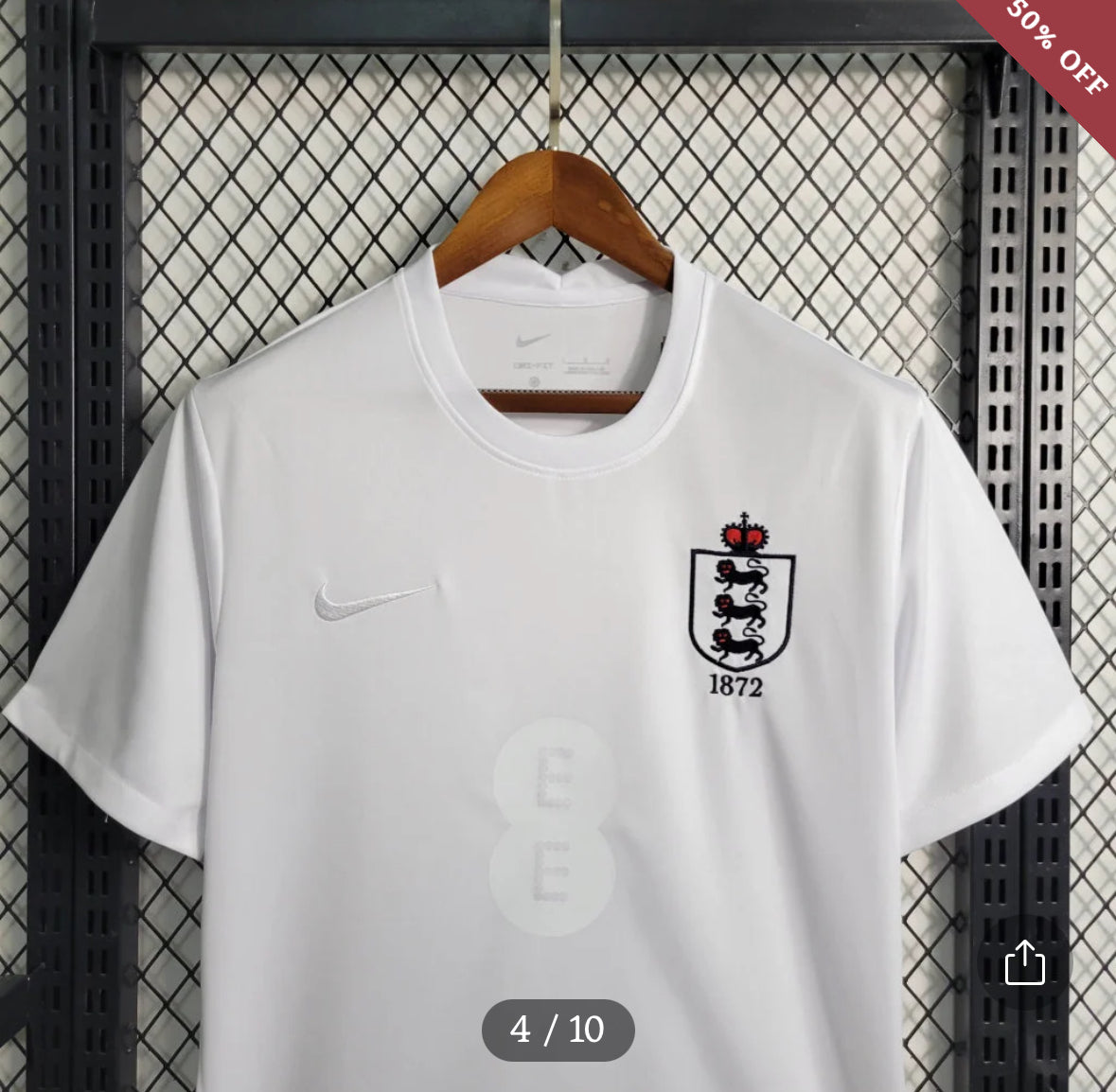 2023/2024 England 150th Anniversary Prematch Soccer Jersey New in