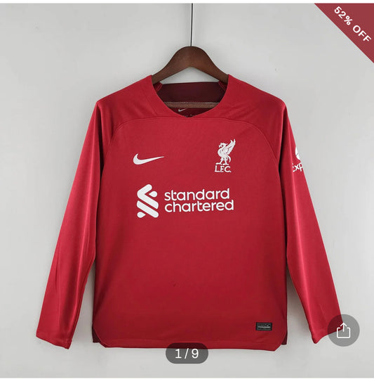 2022/2023 Long Sleeve Liverpool Home Football Shirt