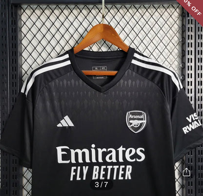 2023/2024 Arsenal Goalkeeper Black Soccer Jersey