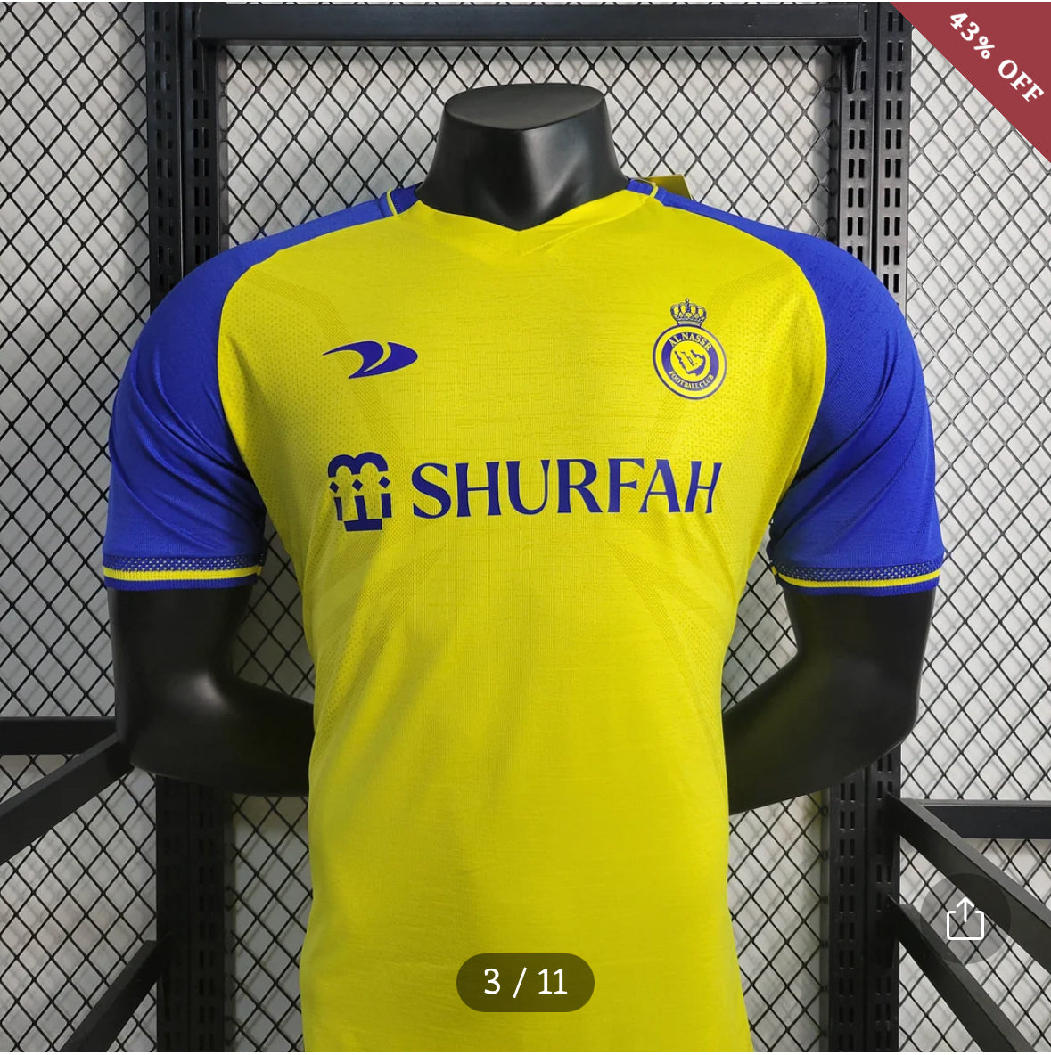 2022/2023 Player Version Al Nassr Home Football Shirt New in