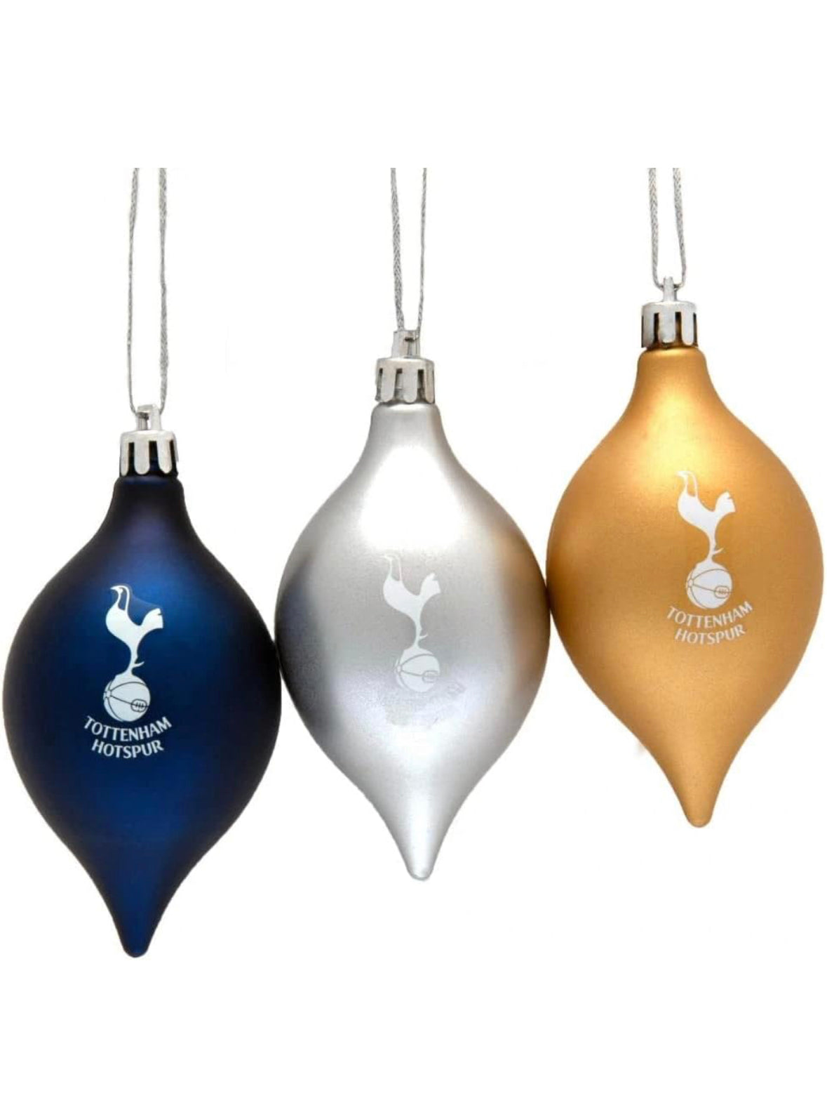 Tottenham 3 Pack Christmas Baubles