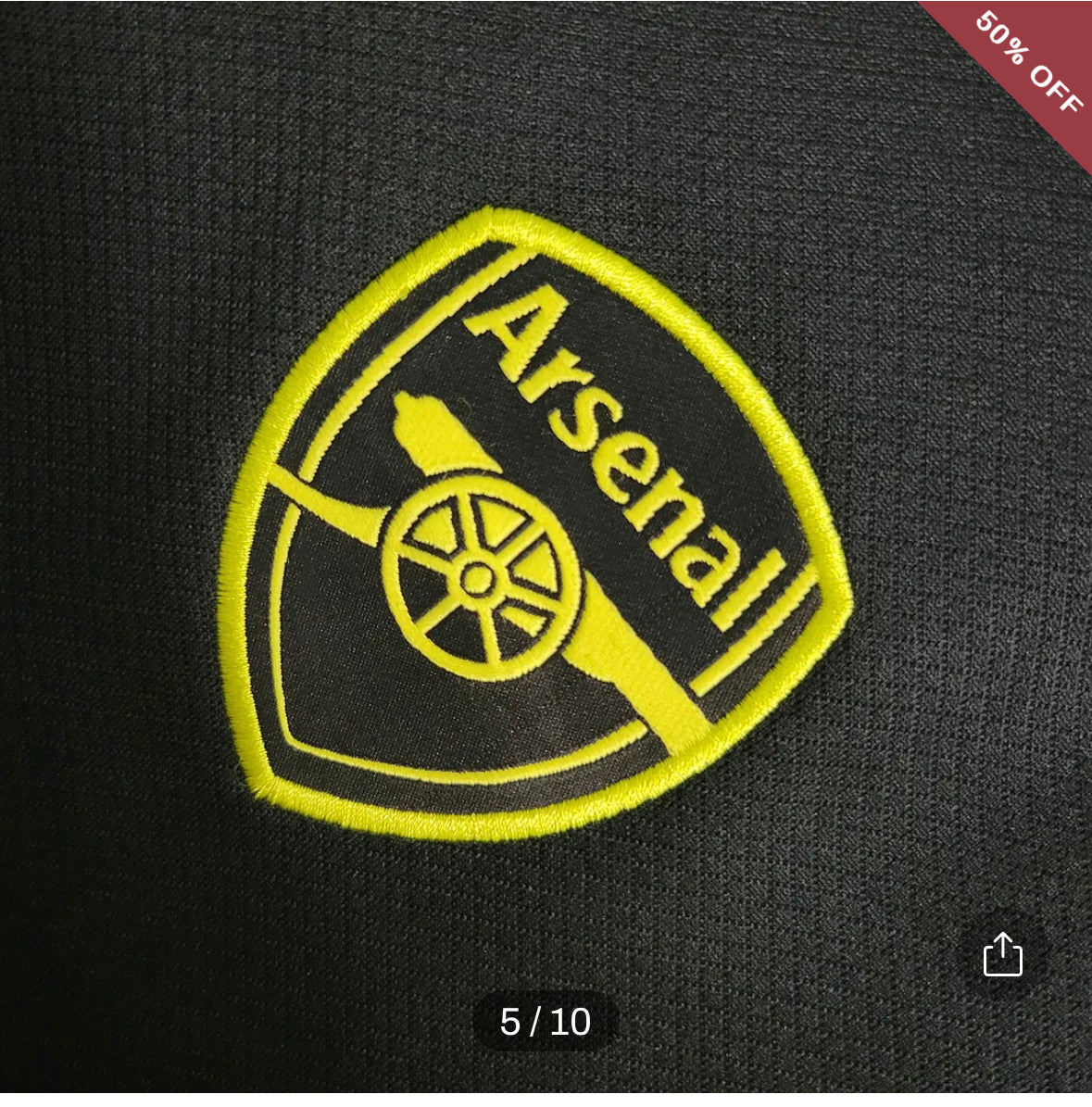 2023/2024 Arsenal Training Wear Black Soccer Jersey