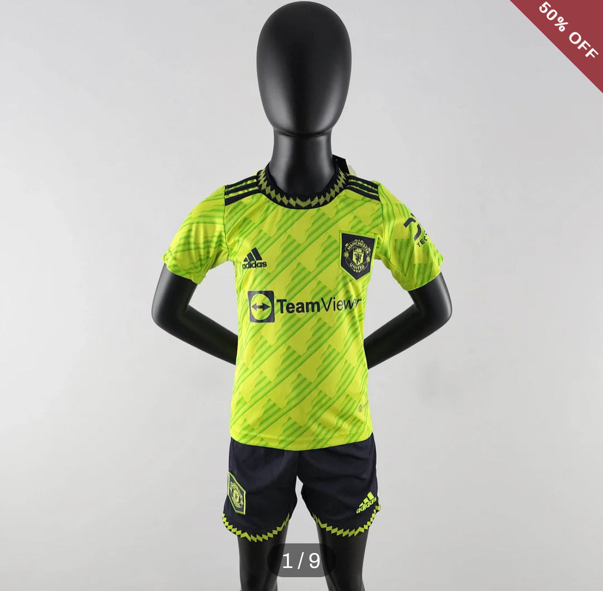 2022/2023 Manchester United Third Away Football Shirt kids