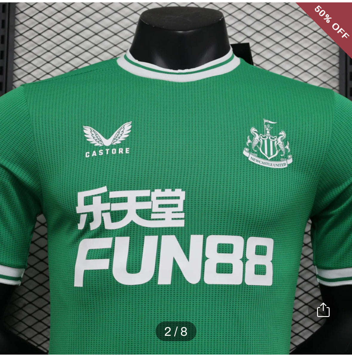 2023/2024 Player Version Newcastle United Away Soccer Jersey