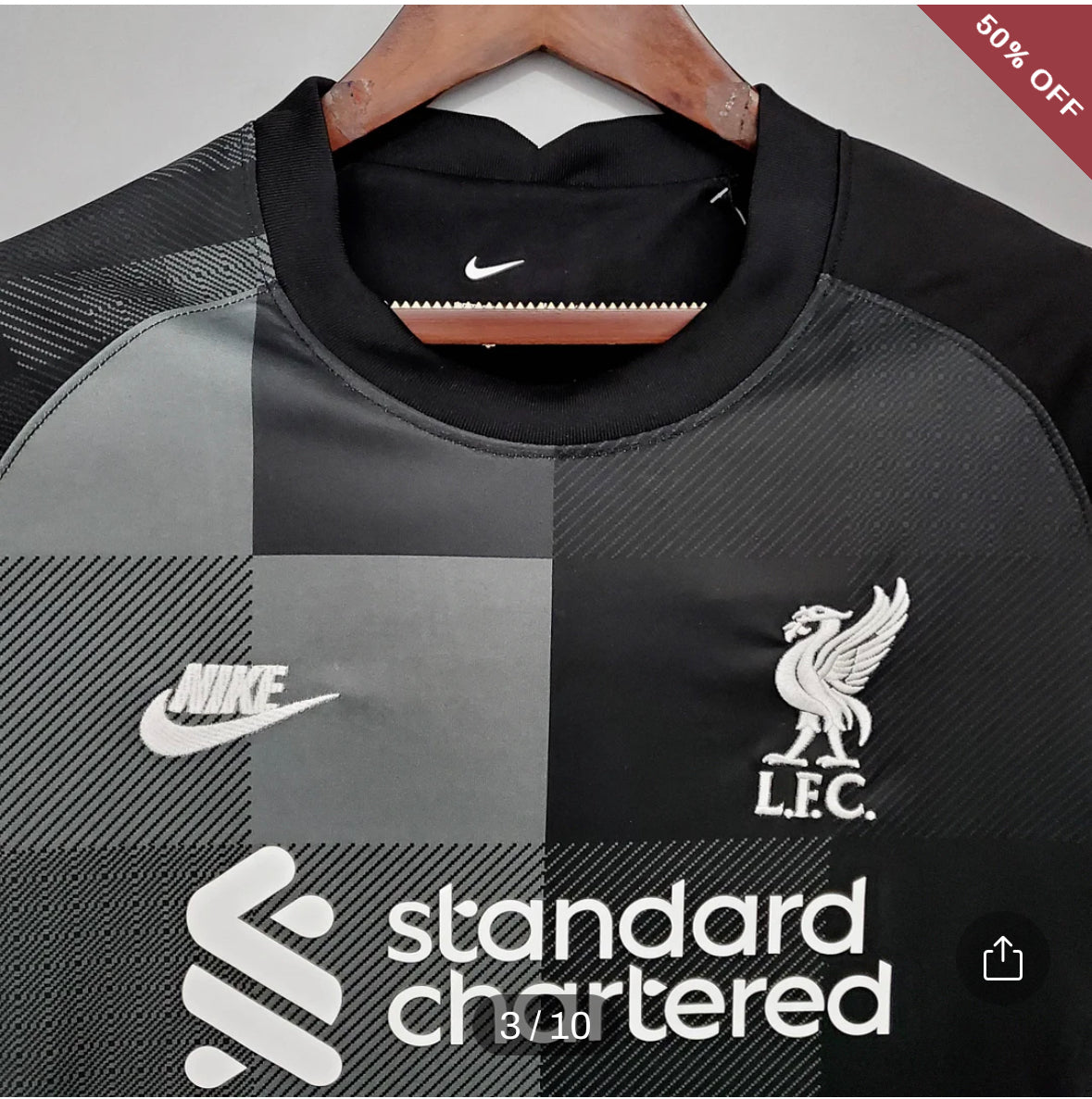 Liverpool Goalkeeper Soccer Jersey Black 2021/2022