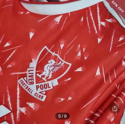 Retro 1989/1991 Liverpool Football Shirt Home