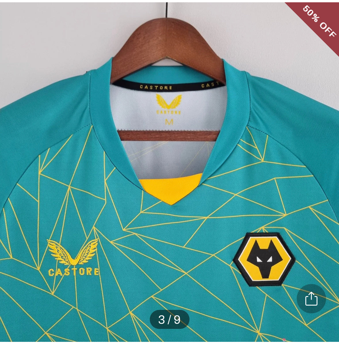 2022/2023 Wolverhampton Wanderers Away Football Shirt