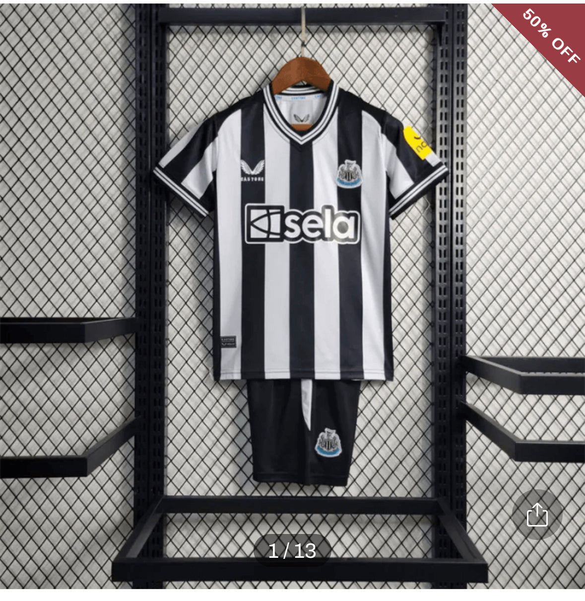 2023/2024 Kids Size Newcastle United Home Soccer Jersey