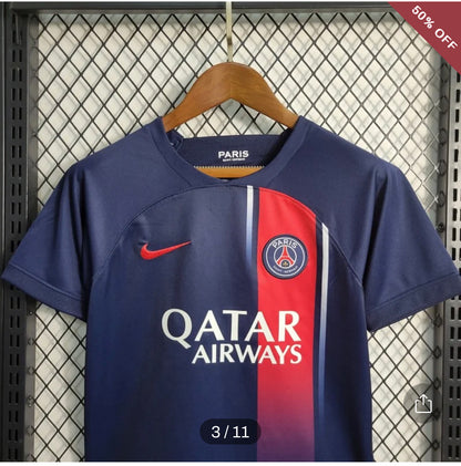 2023/2024 Psg Paris Saint-Germain Home Football Shirt 1:1 kids size