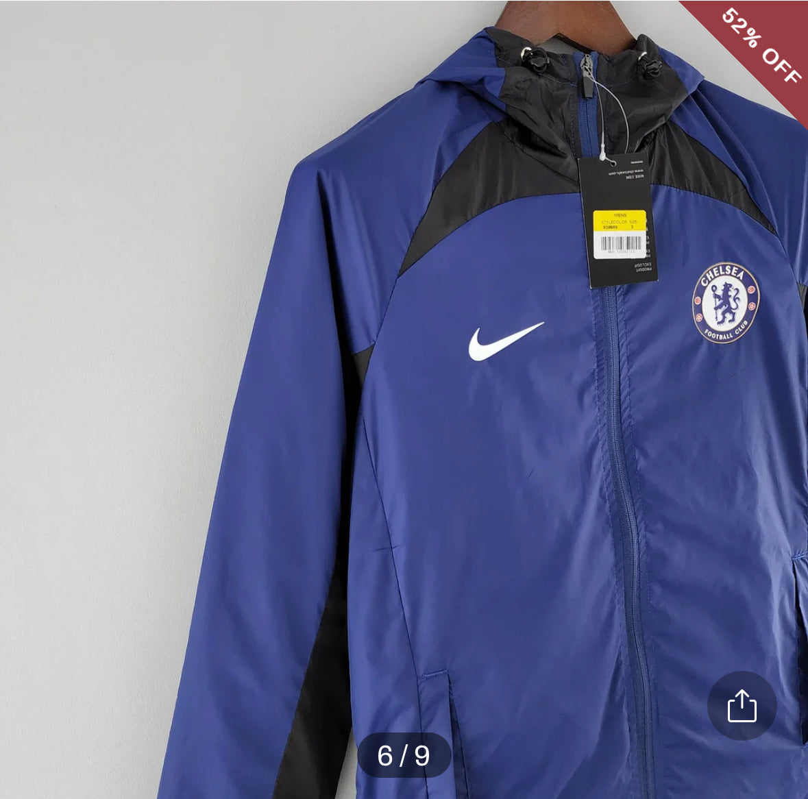 2022 Chelsea Windbreaker Blue Black