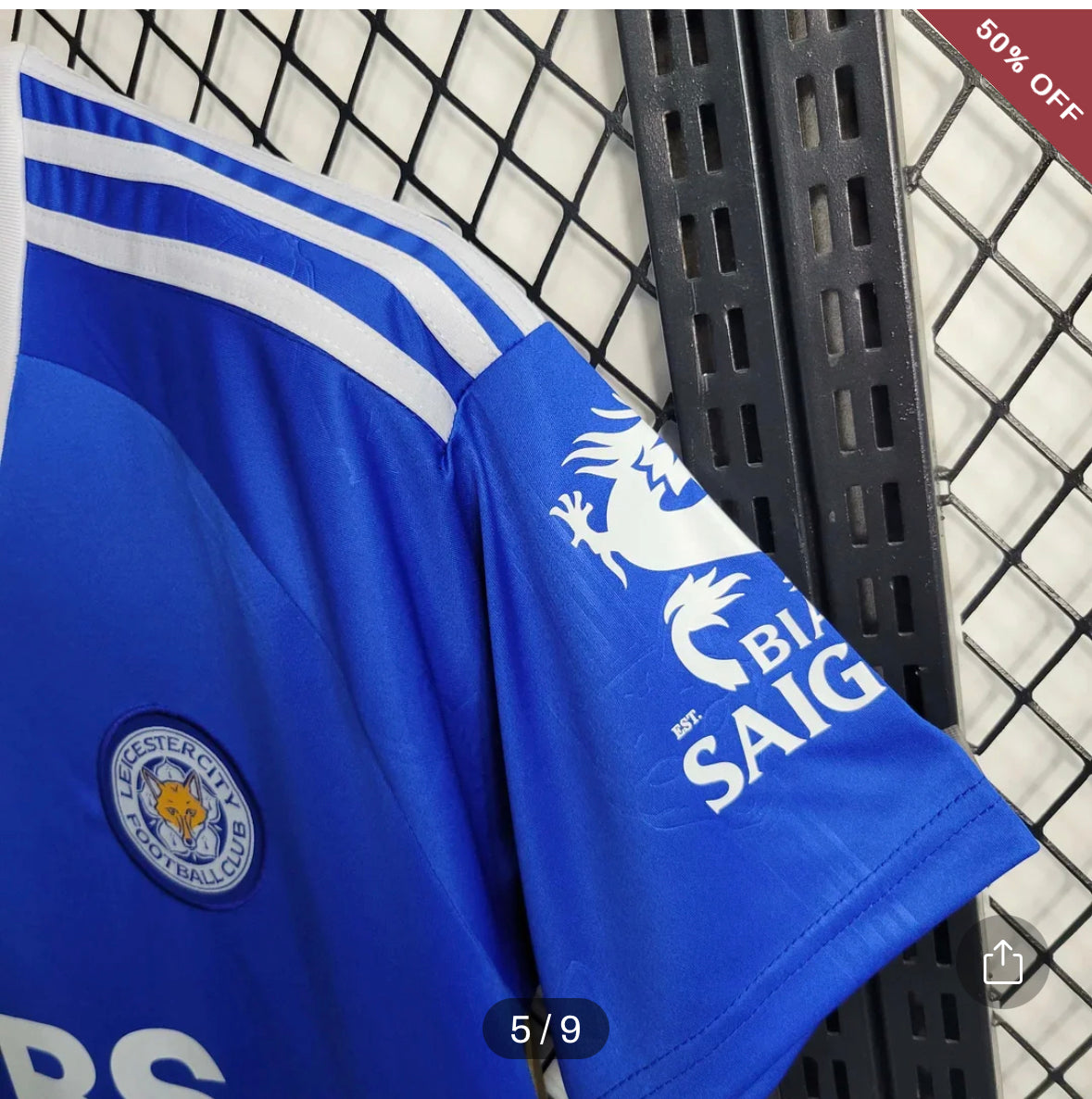 2023/2024 Leicester City Home Soccer Jersey