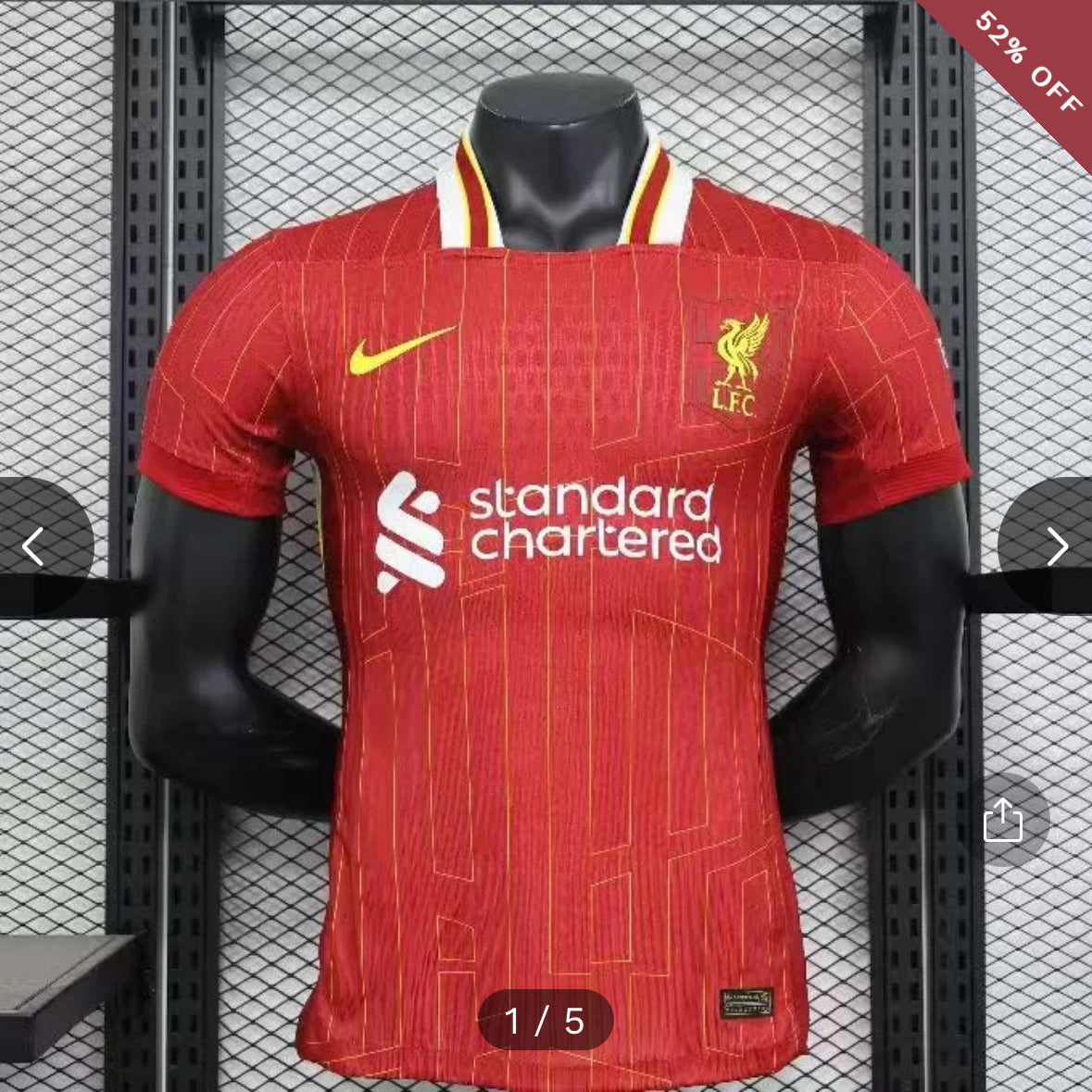 2024/2025 Player Version Liverpool Home Soccer Jersey New in