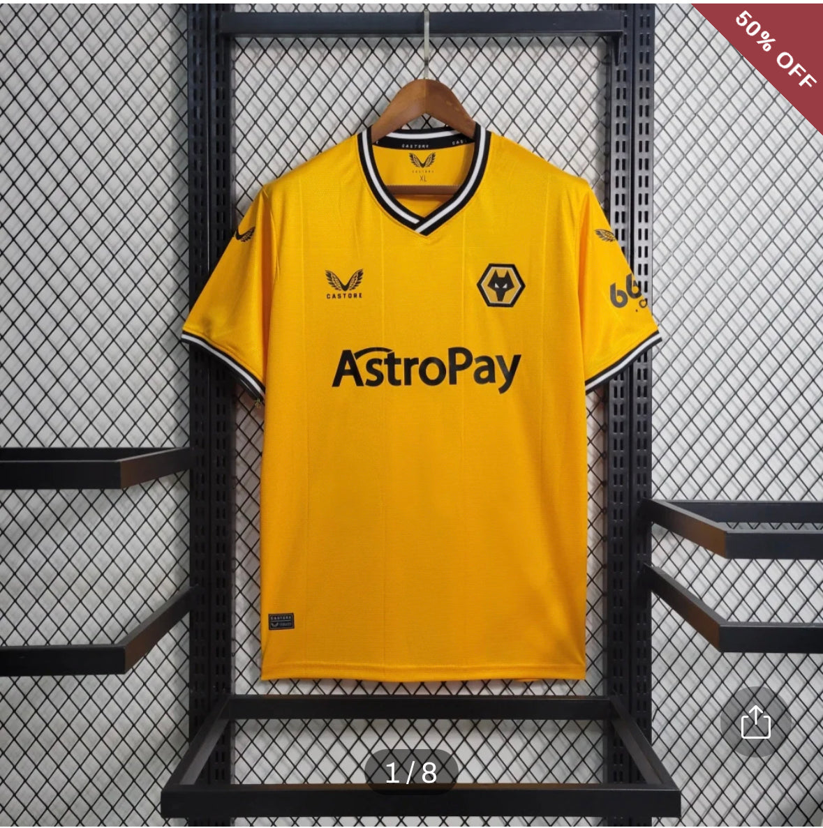 Wolverhampton Wanderers Home Football Shirt