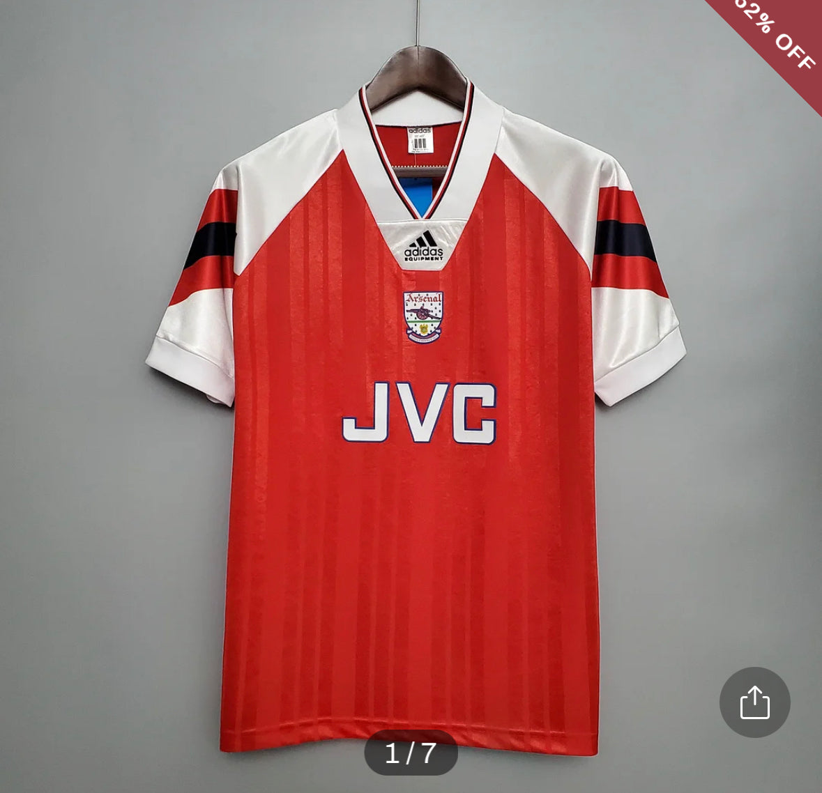 1992/1993 Retro Arsenal Home Football Shirt 1:1 Thai Quality