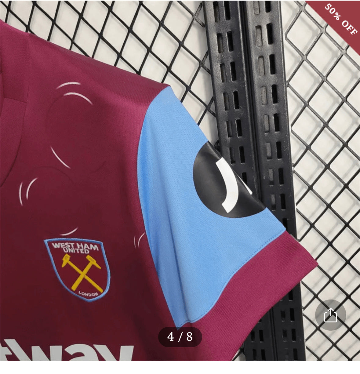 2023/2024 West Ham United Football Shirt Home