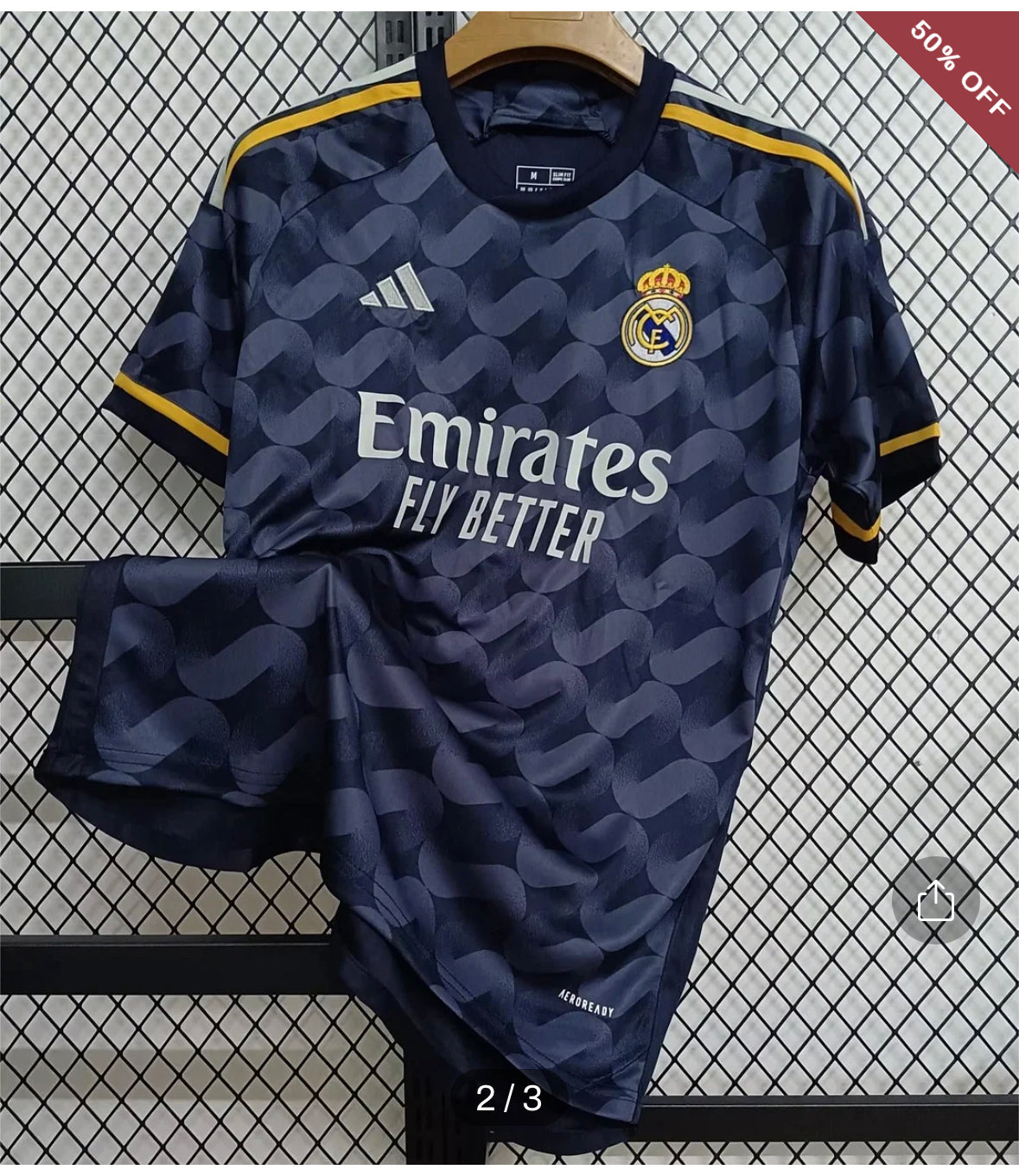 2023/2024 Real Madrid Away Football Shirt