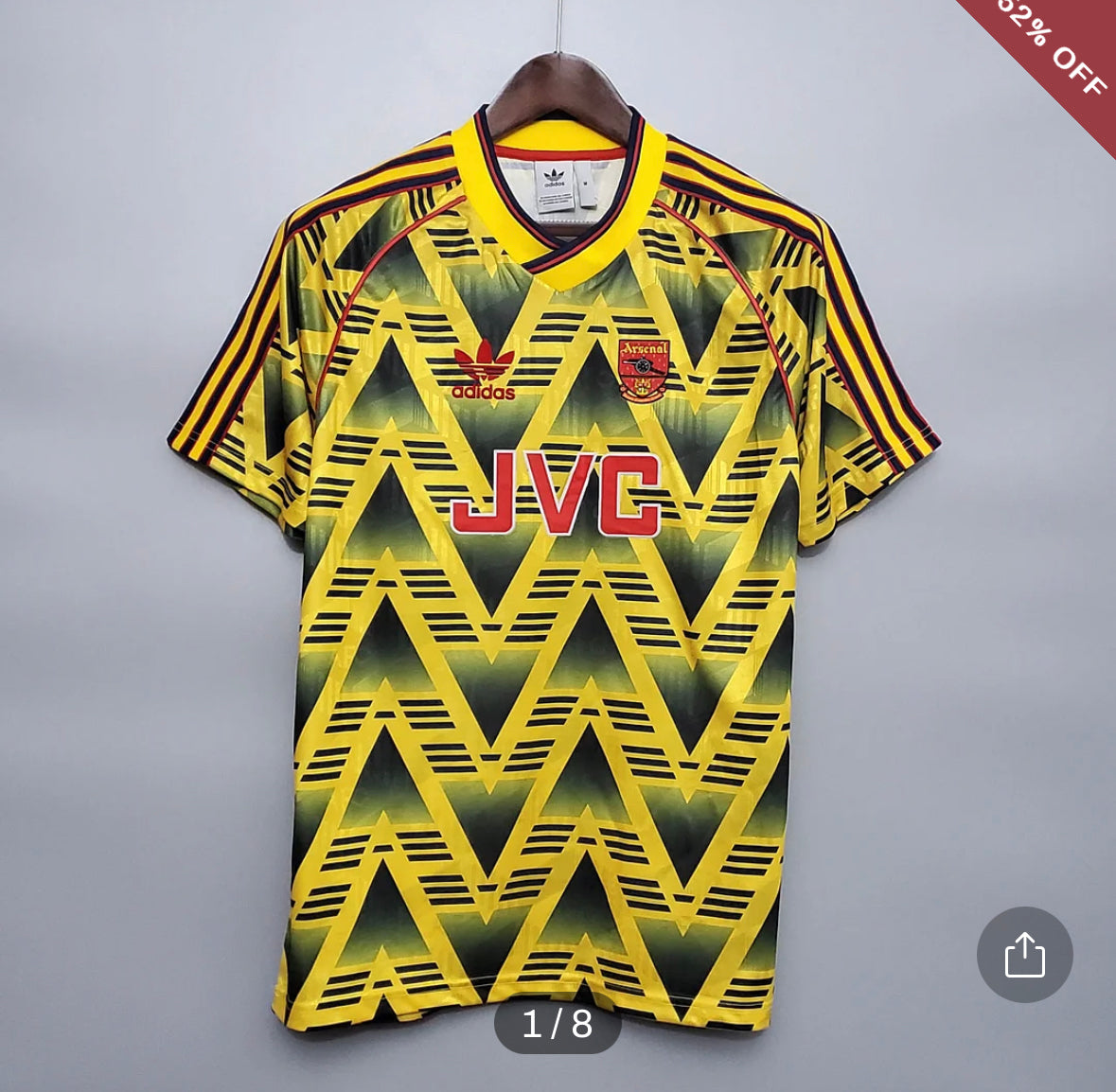 1991/1993 Retro Arsenal Away Football Shirt