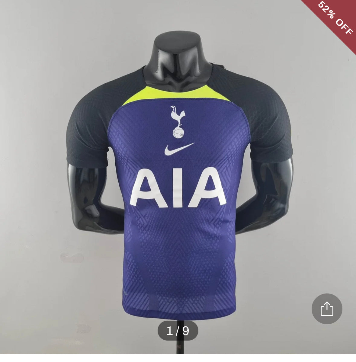 2022/2023 Player Version Tottenham Away Football Shirt