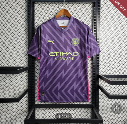 2023/2024 Manchester City Goalkeeper Purple Football Shirt