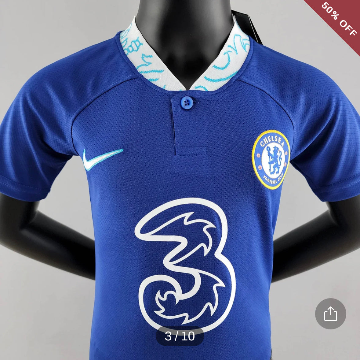 2022/2023 Chelsea Home Football Jersey Kids Size