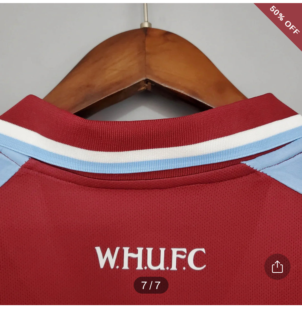 West Ham United Football Shirt Home 2021/2022