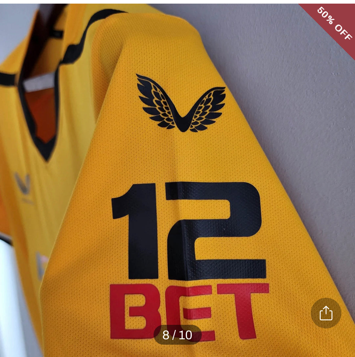 2022/2023 Wolverhampton Wanderers Home Football Shirt