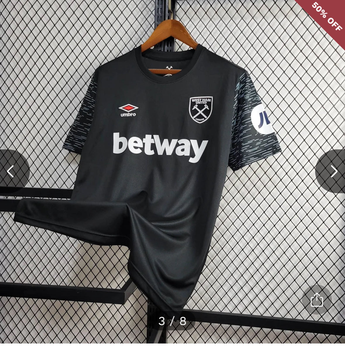 2024/2025 West Ham United Third Away Football Shirt New in