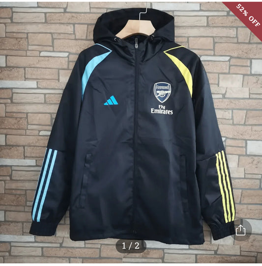 2023/2024 Arsenal Windbreaker Black Soccer New