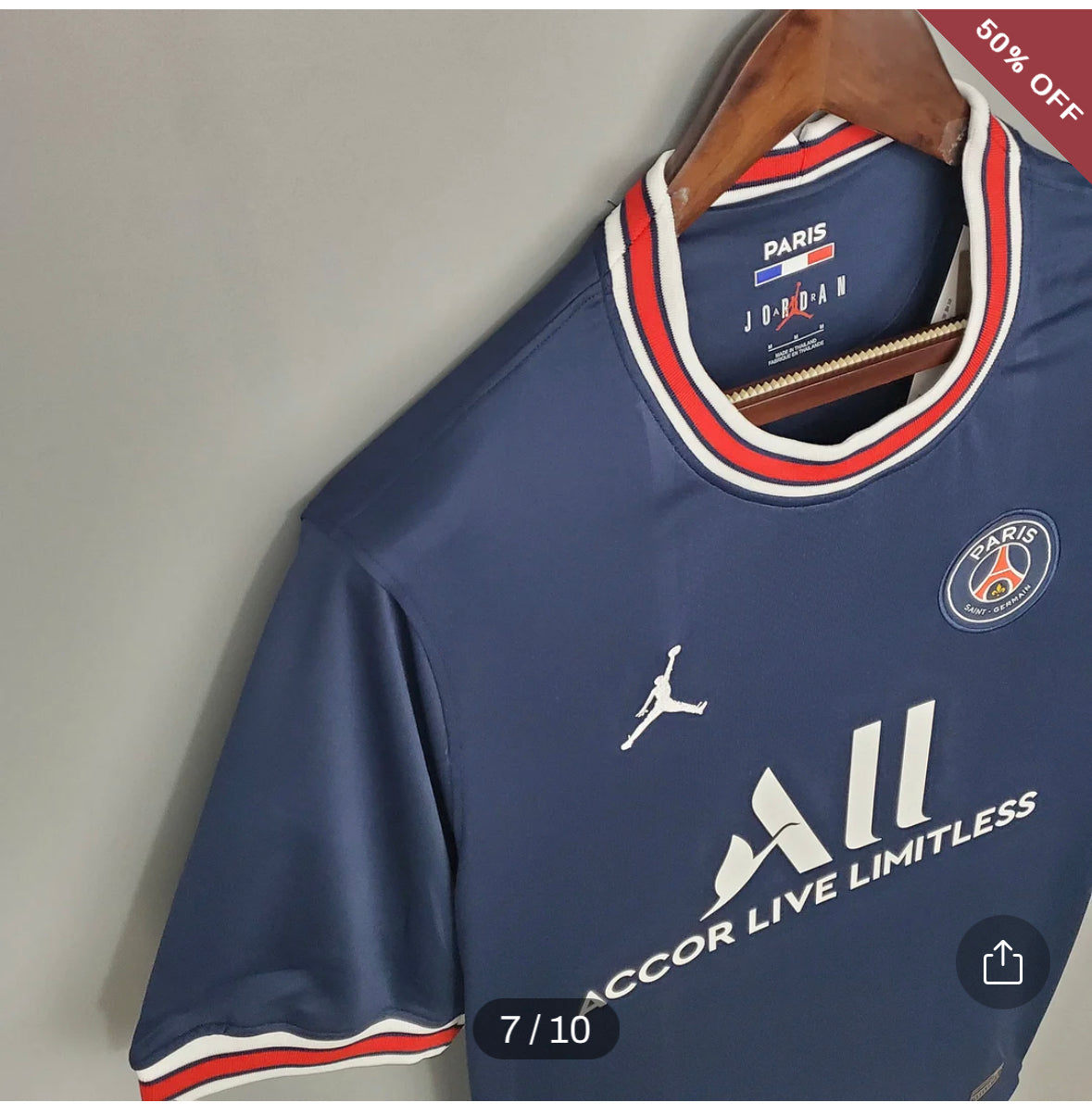 2021/2022 Football Shirt Psg Paris Saint-Germain Home