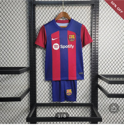 2023/2024 Kids Size Barcelona Home Football Shirt