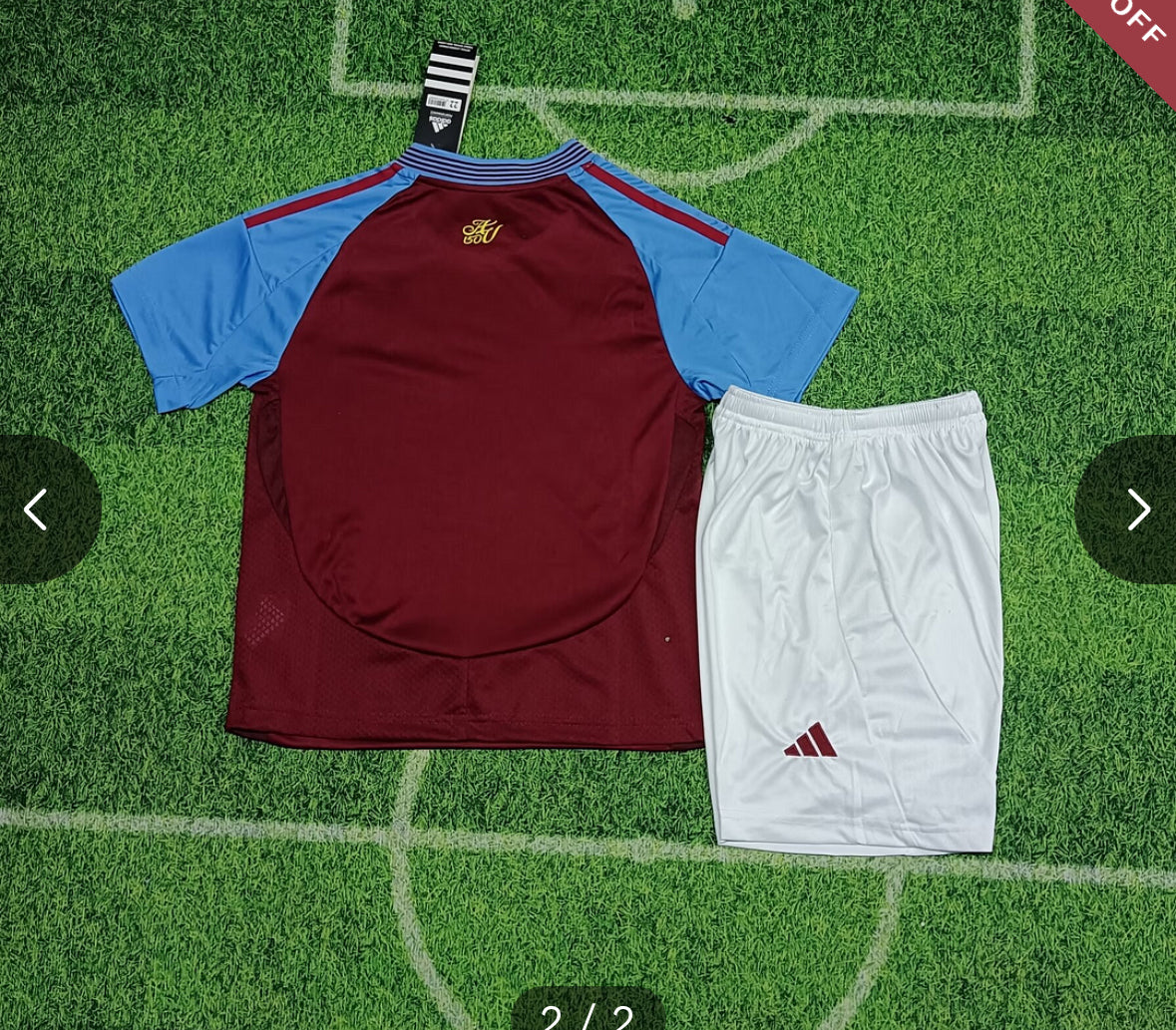 2024/2025 Aston Villa Home Football Shirt Kids Size New in