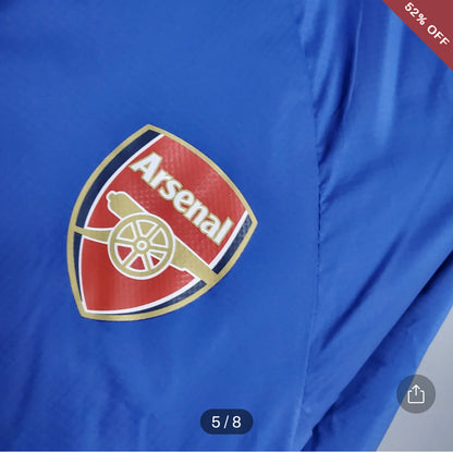 2021 Arsenal Soccer Jersey Windbreaker Blue