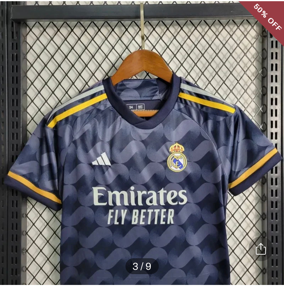 2023/2024 Kids Size Real Madrid Away Football Shirt