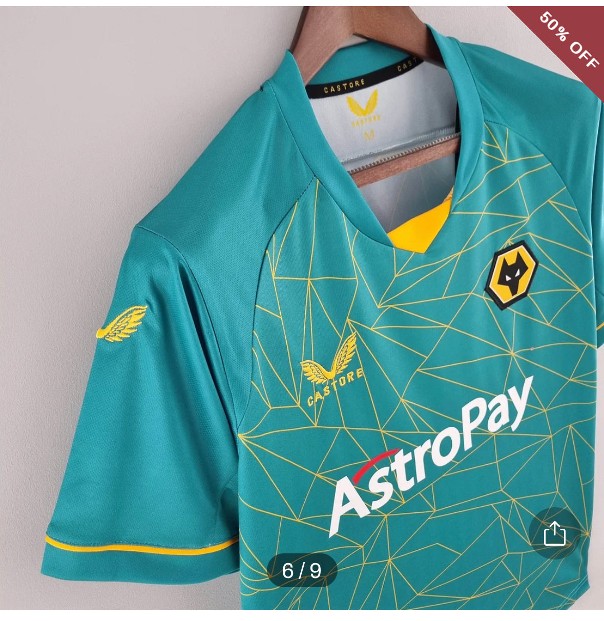 2022/2023 Wolverhampton Wanderers Away Football Shirt