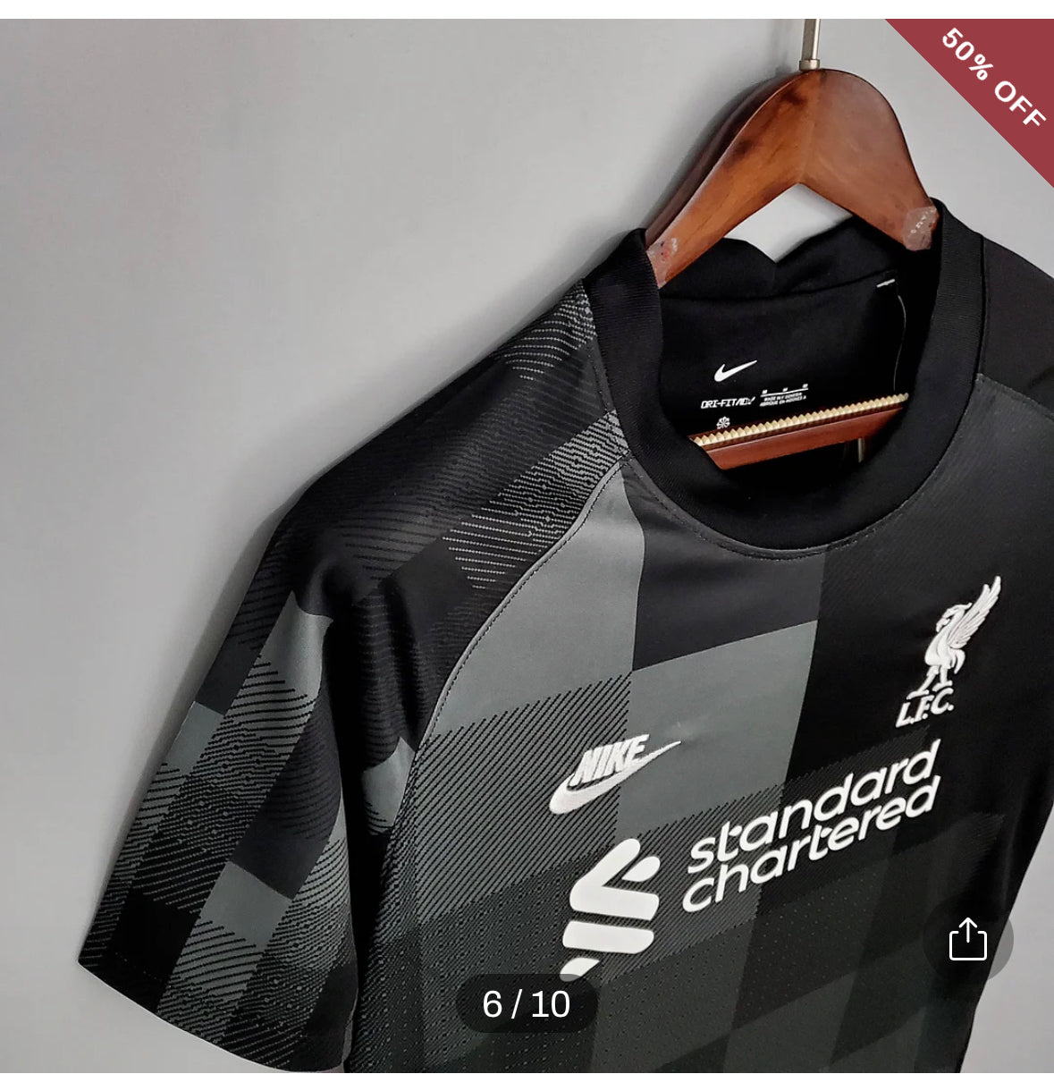 Liverpool Goalkeeper Soccer Jersey Black 2021/2022