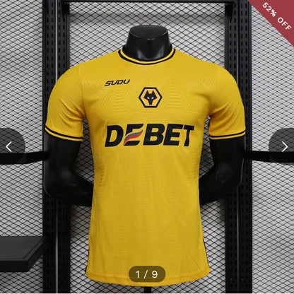 2024/2025 Player Version Wolverhampton Wanderers Home Football Shirt New in