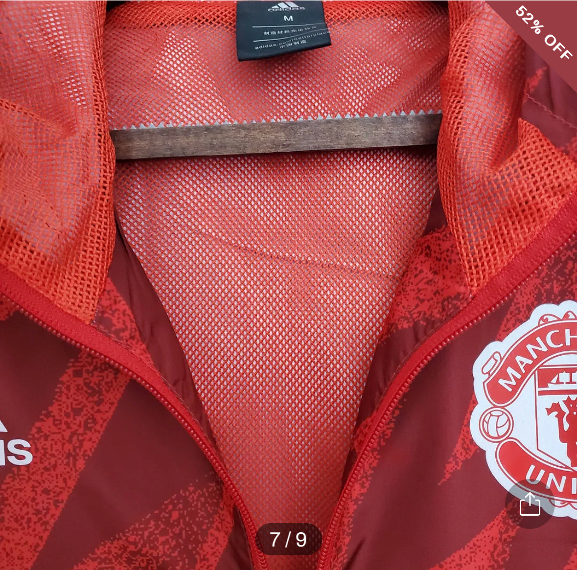 2021/2022 Manchester United Jersey Windbreaker Red