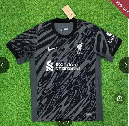 2024/2025 Liverpool Goalkeeper Black Soccer Jersey New in