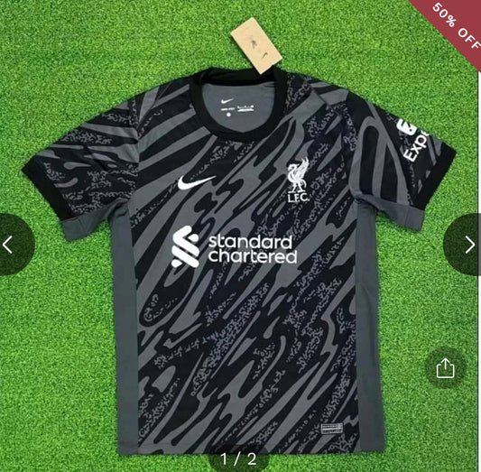 2024/2025 Liverpool Goalkeeper Black Soccer Jersey New in