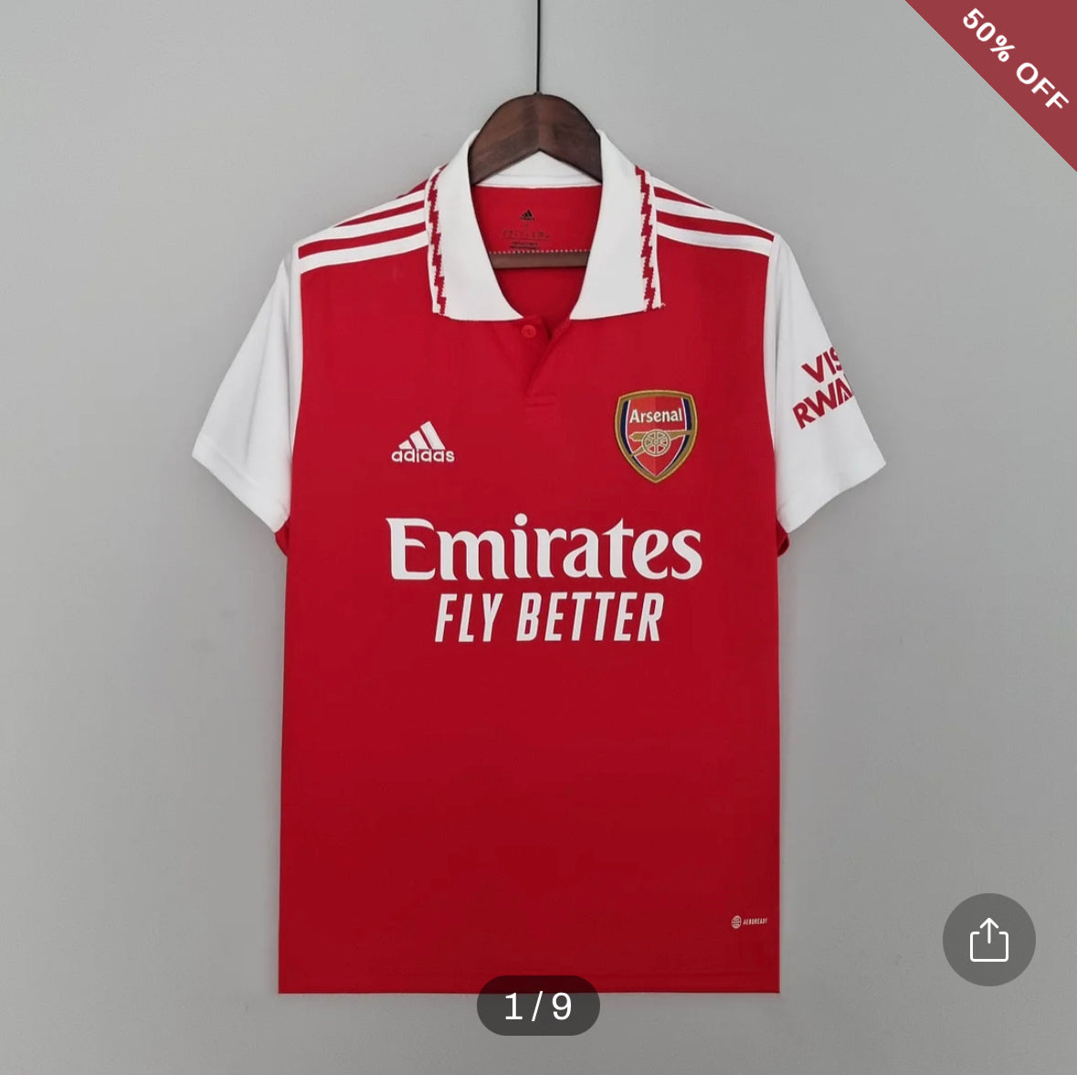 2022/2023 Arsenal Soccer Jersey Home