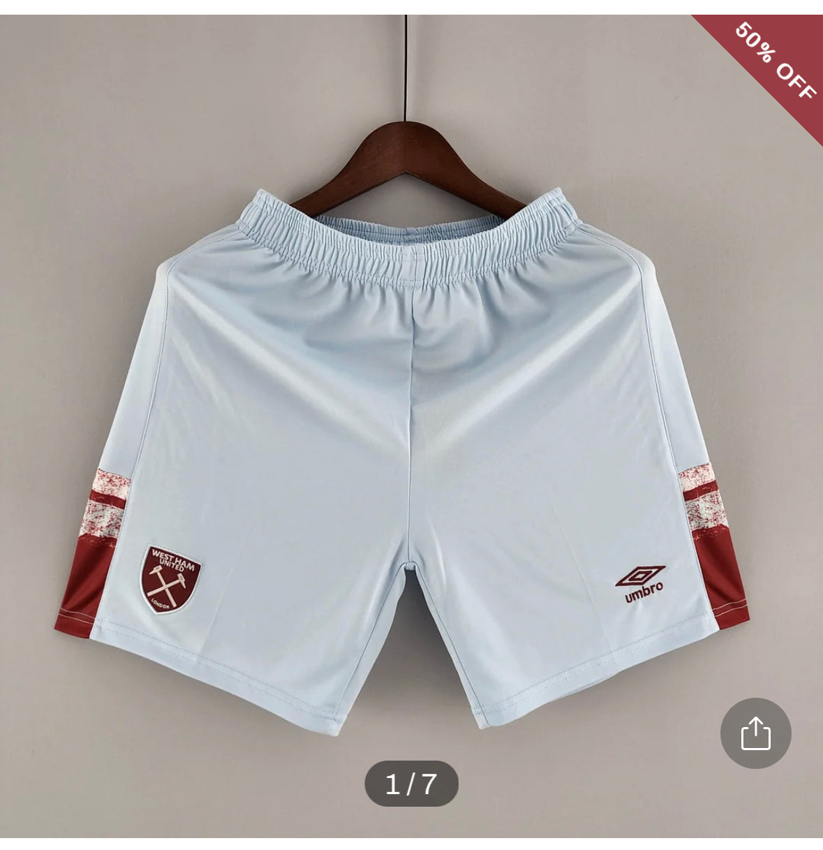 2022/2023 West Ham United Home Shorts