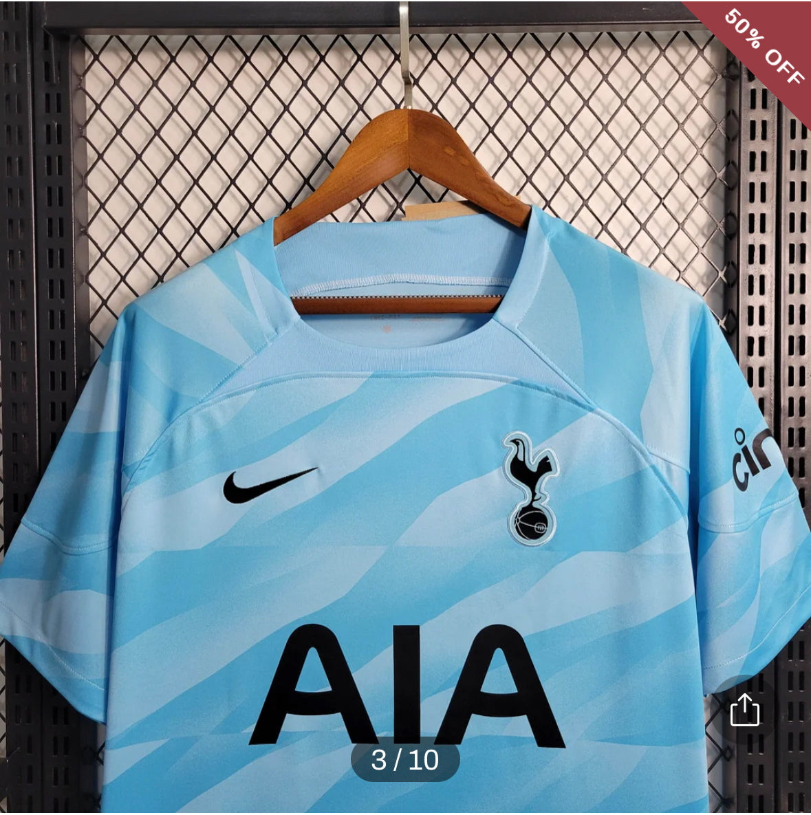 2023/2024 Tottenham Goalkeeper Blue Football Shirt