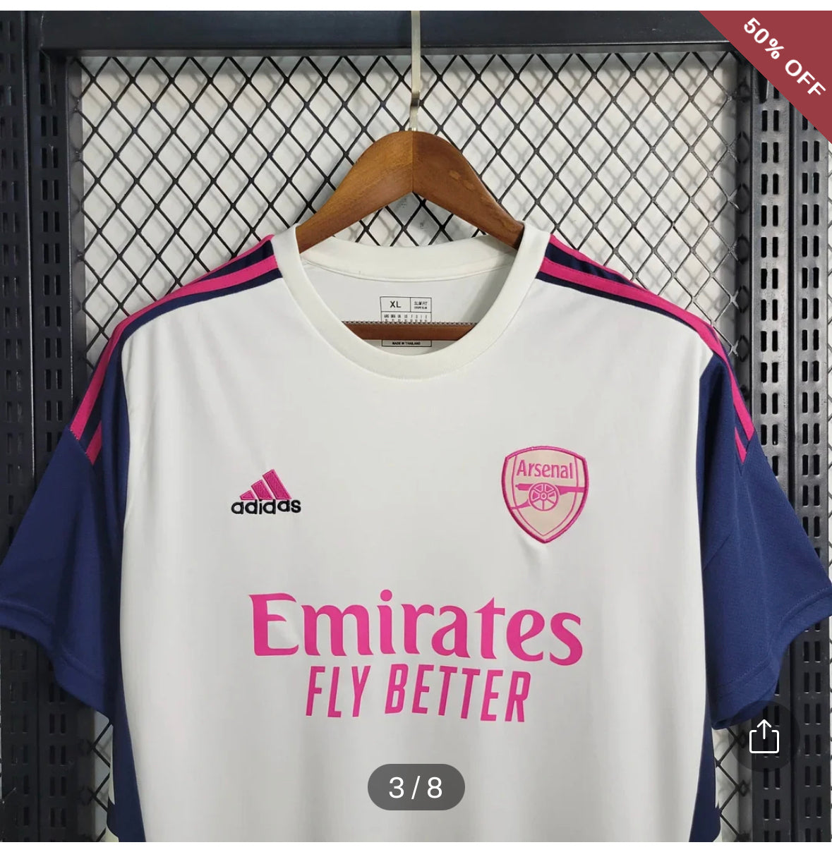 2023/2024 Arsenal Soccer Jersey Training Wear White