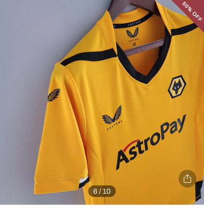 2022/2023 Wolverhampton Wanderers Home Football Shirt