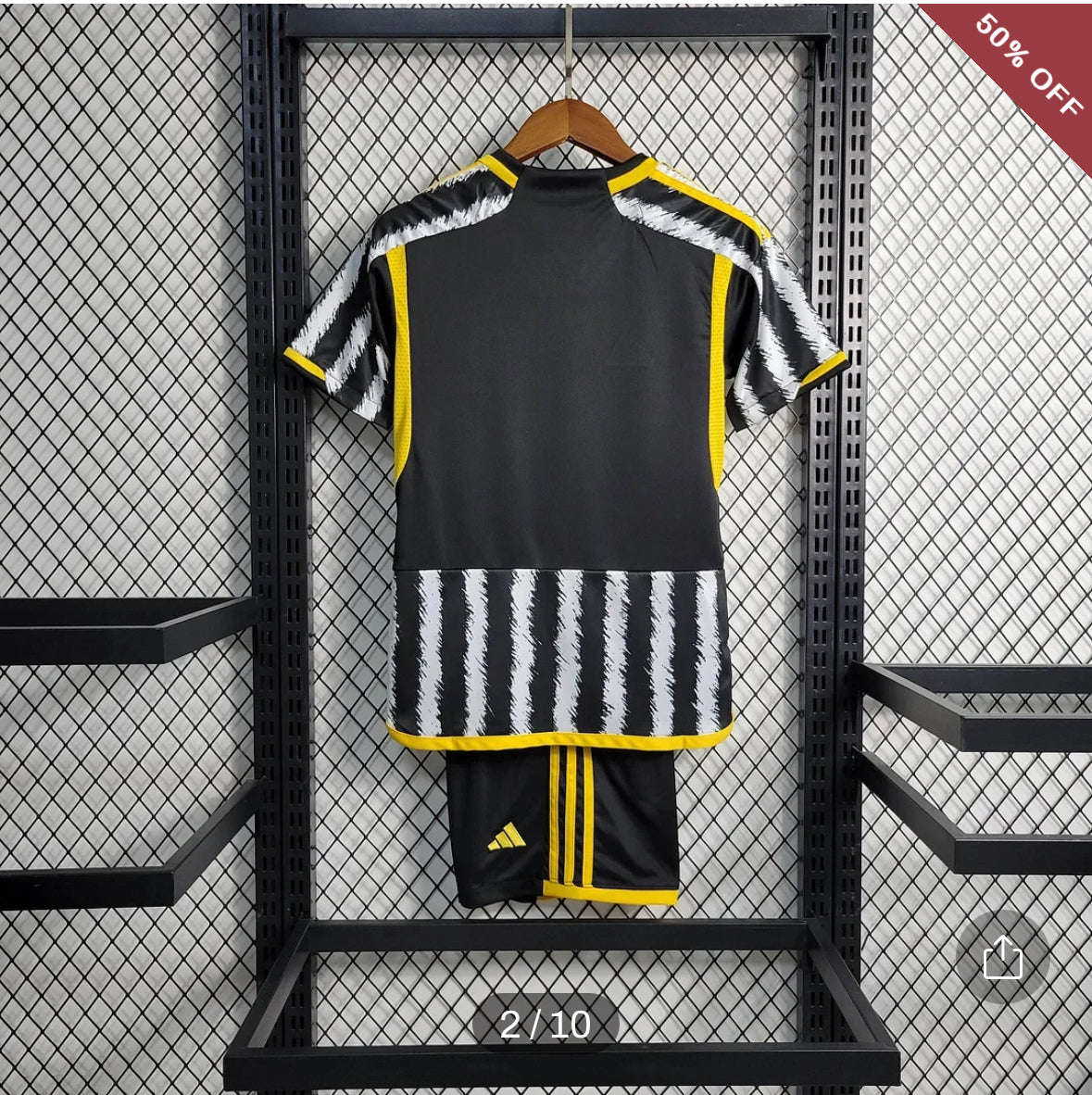 2023/2024 Kids Size Juventus Home Soccer Jersey & Shorts