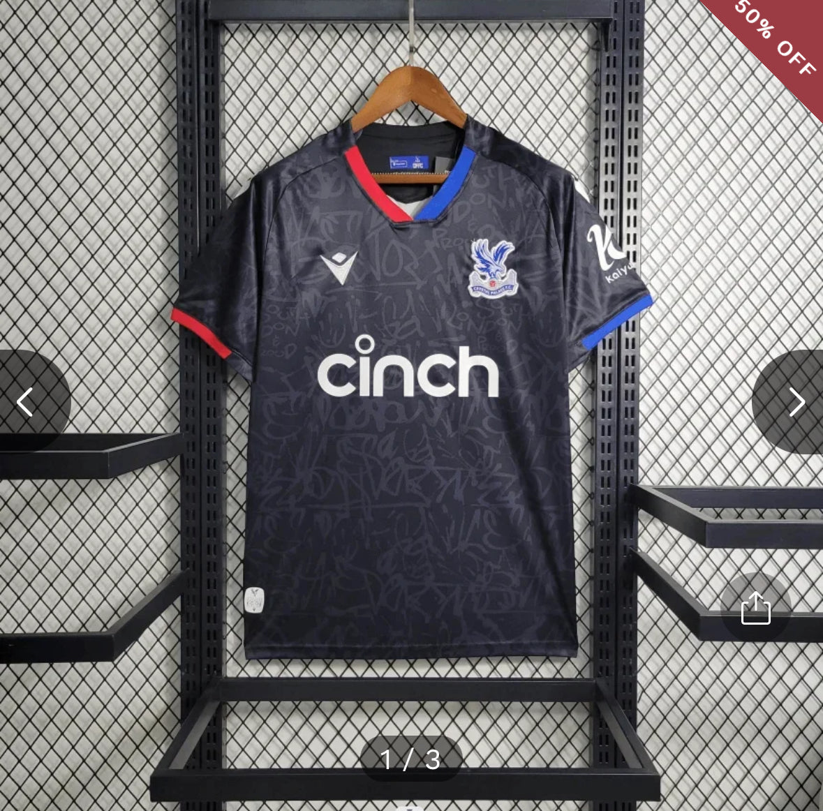 2023/2024 Crystal Palace Second Away Football Shirt