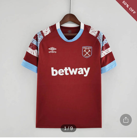 2022/2023 West Ham United Football Shirt Home